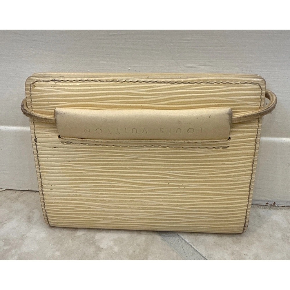 Louis Vuitton Vanilla Epi Leather Card Holder Wallet MI0090 Bifold ID Window